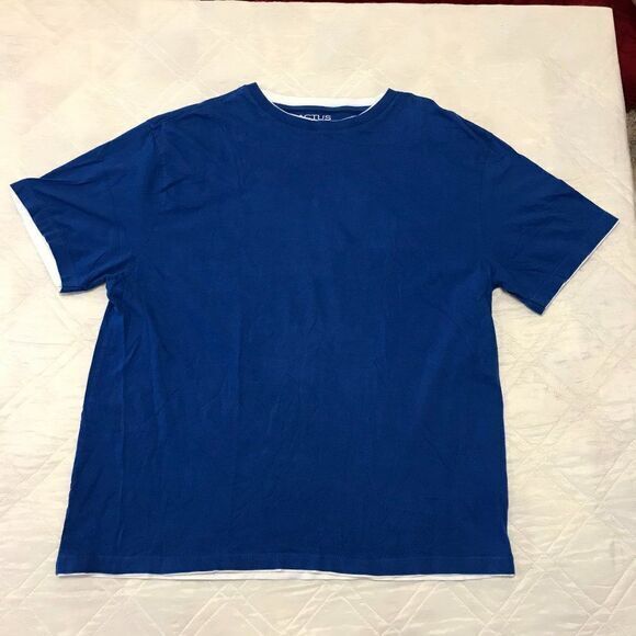 Cactus Premium blue‎ layered look T shirt 4XL - Picture 1 of 2